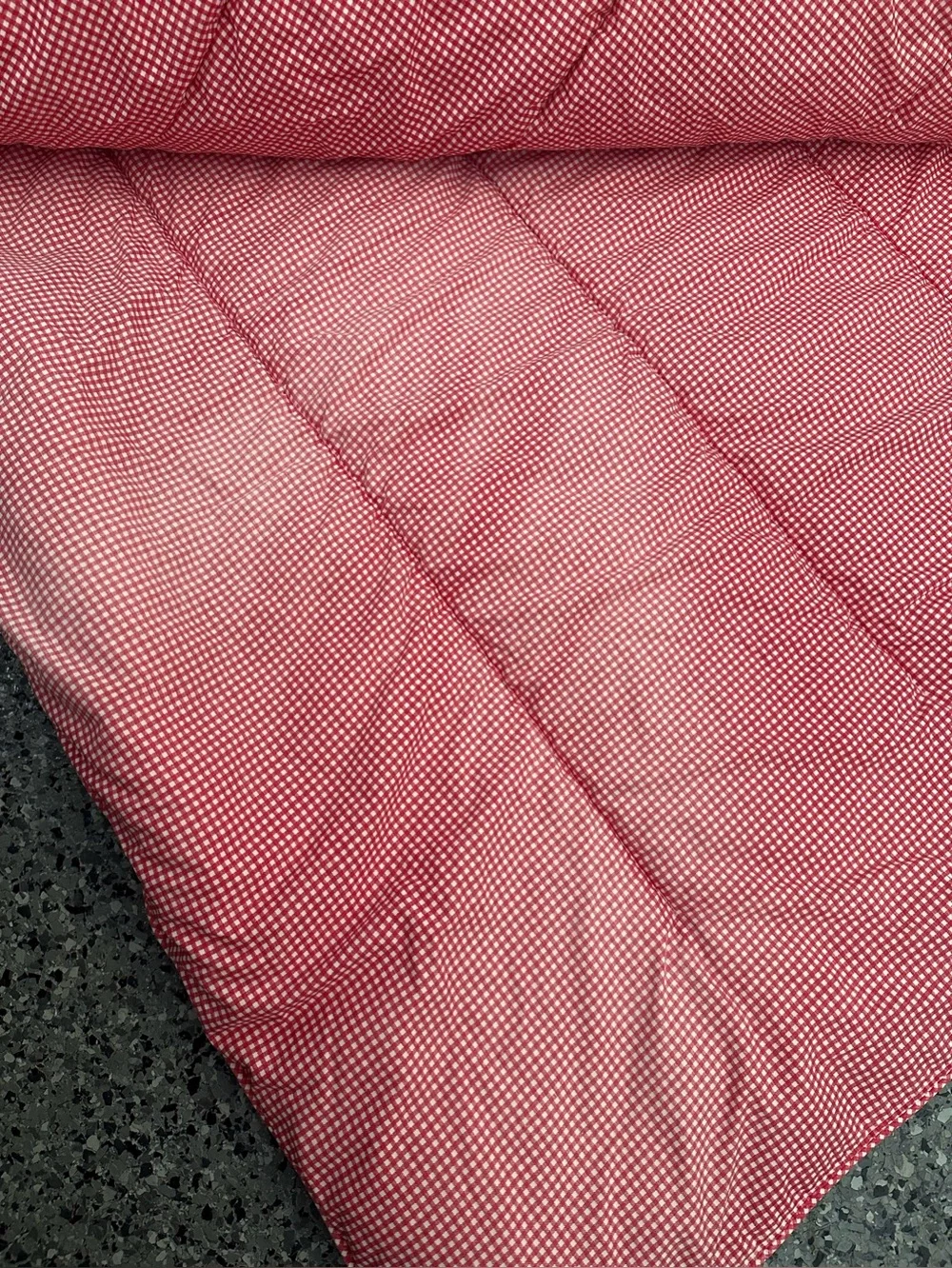 Vintage Ralph Lauren Full/Queen Red Gingham Check Cotton Comforter Country READ